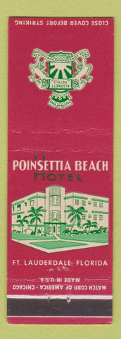 Matchbook Cover - Poinsettia Beach Hotel Fort Laurderdale FL