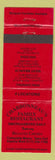 Matchbook Cover - Charbonneau's Restaurant Pinconning West Branch Oscoda MI