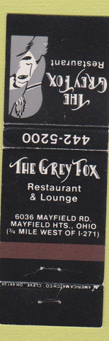Matchbook Cover - Grey Fox Mayfield Heights OH girlie