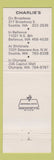 Matchbook Cover - Charlies Seattle Bellevue Olympia WA girlie