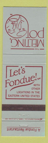 Matchbook Cover - Melting Pot Fondu