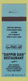 Matchbook Cover - Dapper Dan Restaurant Orangeburg SC