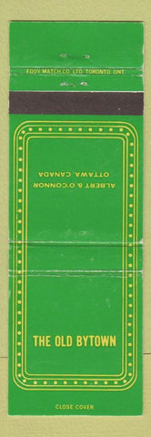 Matchbook Cover - Old Bytown Ottawa ON