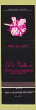 Matchbook Cover - De Vito's Lauderhill FL orchid