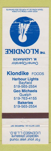 Matchbook Cover - Klondike Restaurant Guelph ON Bayfield