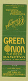 Matchbook Cover - Green Onion Fort Collins Colorado 3.2 Beer Bar