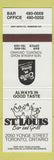 Matchbook Cover - St Louis Bar Grill Toronto ON