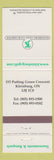 Matchbook Cover - Kleinburg Golf Club Kleinburg ON
