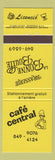 Matchbook Cover - Cafe Central La Bonne Bouffe QC