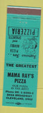 Matchbook Cover - Mama Ray's Pizza Cleveland OH teal