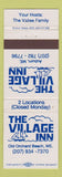 Matchbook Cover - Village Inn Old Orchard Beach ME