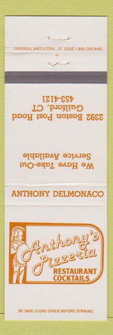Matchbook Cover - Anthony's Pizzeria Guilford CT