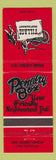 Matchbook Cover - Village Restaurant Penalty Box Stoney Creek ON