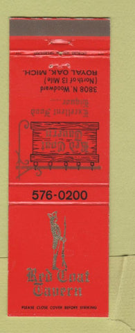 Matchbook Cover - Red Coat Tavern Royal Oak MI