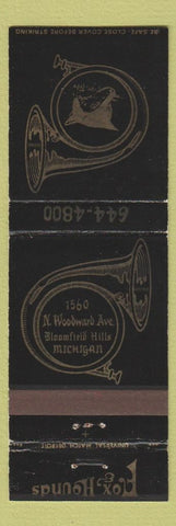 Matchbook Cover - Fox and Hounds Bloomfield Hills MI