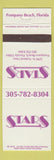 Matchbook Cover - Stars Pompano Beach FL