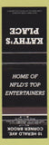 Matchbook Cover - Kathy's Place Corner Brook NF