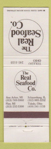Matchbook Cover - Real Seafood Ann Arbor MI Flint WEAR
