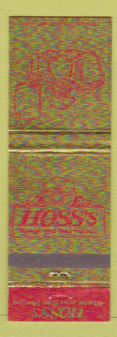 Matchbook Cover - Hoss's Steak Sea House Dubois Altoona Oil City PA