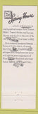 Matchbook Cover - Spring House Rochester NY