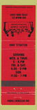 Matchbook Cover - San Dar Smorgasbord Bellville OH