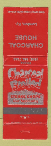 Matchbook Cover - Charcoal House London KY WEAR