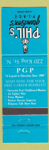 Matchbook Cover - Phil's Grandson's Place Toronto? WEAR