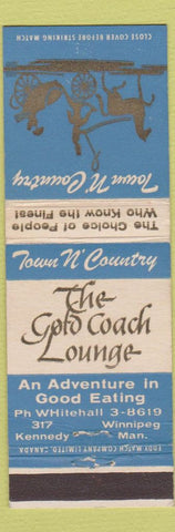 Matchbook Cover - Town N Country Winnipeg MB