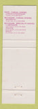 Matchbook Cover - Meriwether's Southfield MI