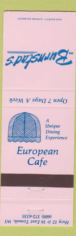Matchbook Cover - Burnstad's East Tomah WI