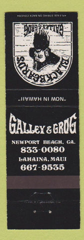 Matchbook Cover - Blackbears Newport Beach CA Lahaina Maui Hawaii