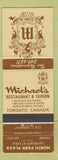 Matchbook Cover - Michael's Tavern Restaurant Toronto ON