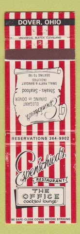 Matchbook Cover - Espenschied's Restaurant Dover OH