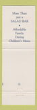 Matchbook Cover - Hennessey House Dover Port Manchester NH Kennebunkport ME