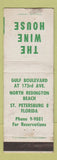 Matchbook Cover - Wine House St Petersburgh FL WOR