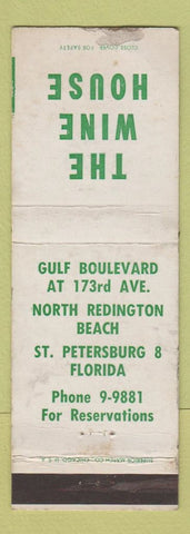 Matchbook Cover - Wine House St Petersburgh FL WOR