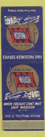 Matchbook Cover - Wabash Railroad