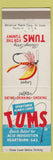 Matchbook Cover - Tums Antacid Fishing Flies Logan