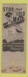 Matchbook Cover - White's Cough Syrup girlie