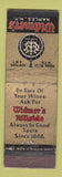 Matchbook Cover - Widmer's Naples NY Hillside Wine