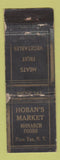 Matchbook Cover - Hoban's Market Monarch Foods Penn Yan NY low phone # WORN
