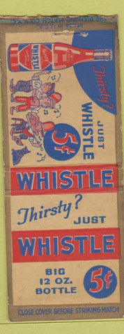 Matchbook Cover - Whistle Soda BOBTAIL
