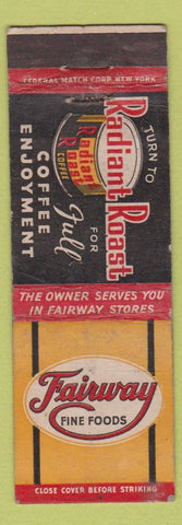 Matchbook Cover - Radiant Roast Coffee WEAR