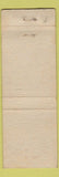 Matchbook Cover - University Motel Augusta GA WEAR