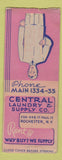 Matchbook Cover - Central Laundry Supply Rochester NY BOBTAIL
