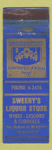 Matchbook Cover - Sweeny's Liquor Store WEAR
