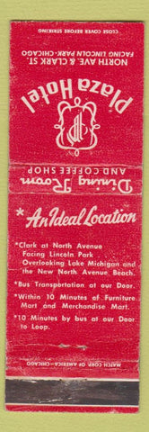 Matchbook Cover - Plaza Hotel Chicago IL WEAR