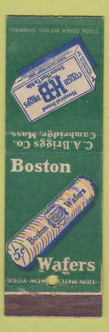 Matchbook Cover - HB Cough Drops Boston Wafers Cambridge MA