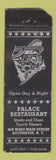 Matchbook Cover - Palace Restaurant Rochester NY WORN STRIKER