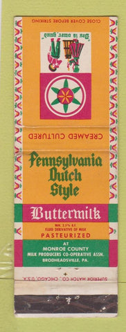 Matchbook Cover - Pennsylvania Dutch  Restaurant Brodheadsville PA WEAR